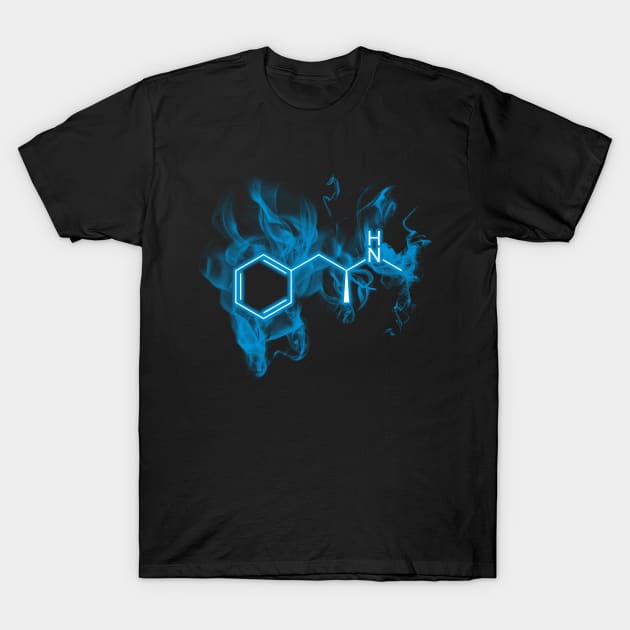 Blue Meth - C10H15N T-Shirt by Lithium